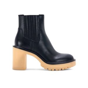 DOLCE VITA CASTER H2O BOOTIES BLACK LEATHER SZ 10